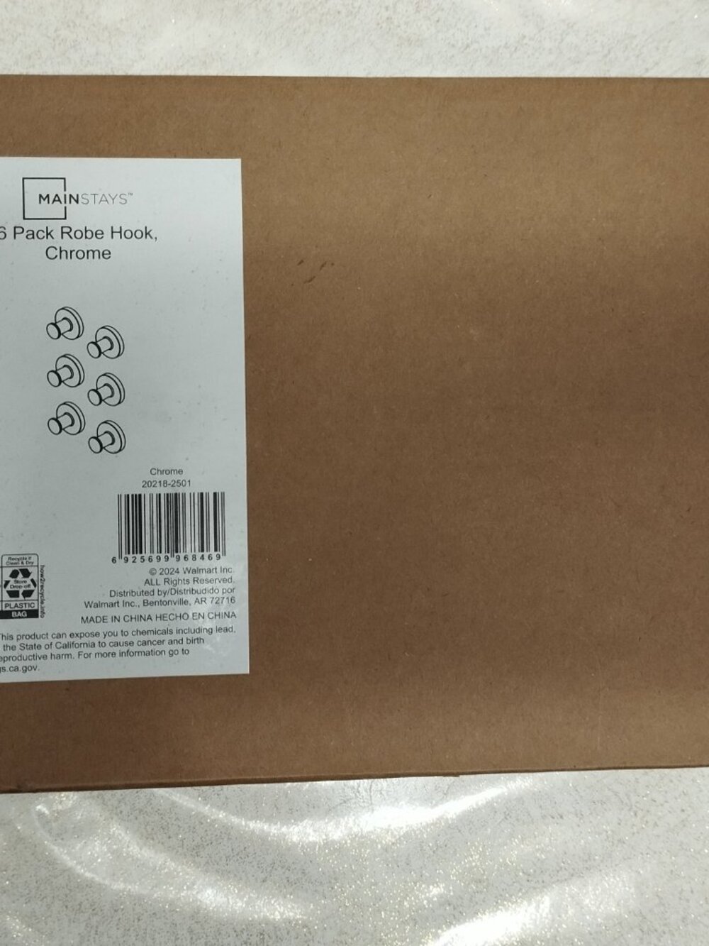 MAINSTAYS 6PK ROUND ROBE HOOKS - Picture 7 of 11
